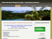 Tablet Screenshot of costarican-american-connection.com